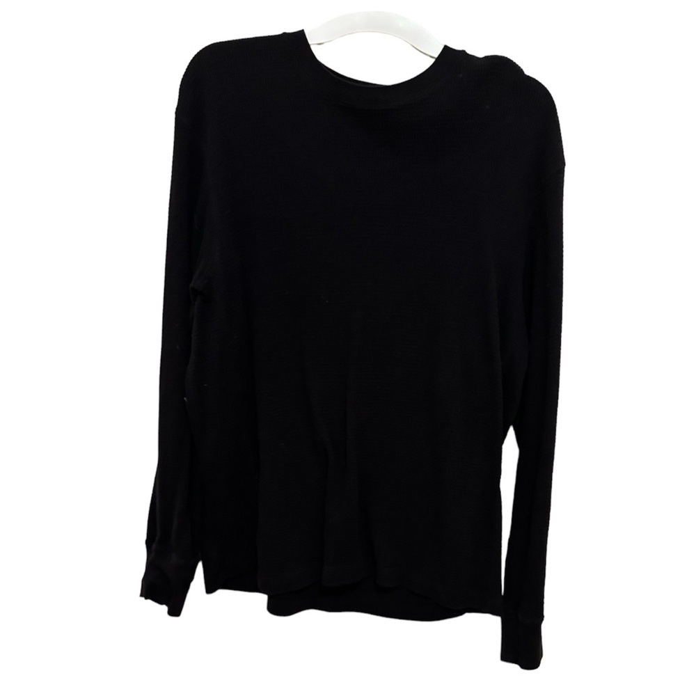 Men’s Long Sleeve Black Shirt Large